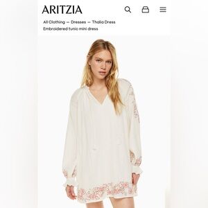 Aritzia Little Moon Thalia Dress
Embroidered tunic mini dress